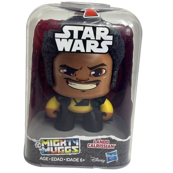 Star Wars Mighty Muggs Figure Lando Calrissian #11 Disney Hasbro - Picture 9 of 12